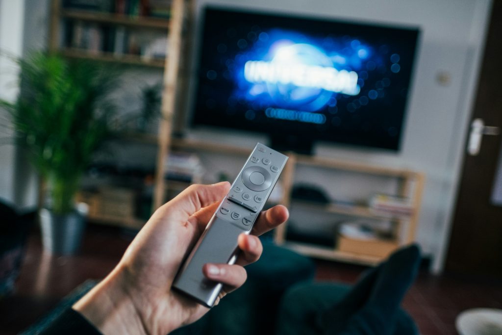 watching TV